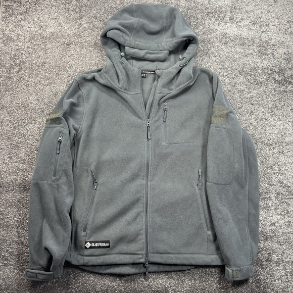 Baerskin Other - Baerskin Tactical Hoodie V1 Mens XL Gray Full Zip Fleece Multi-Pocket Jacket
